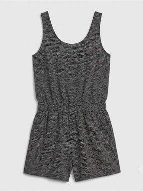 Vera Moda Black & White Polka Dot Romper - Size Small
